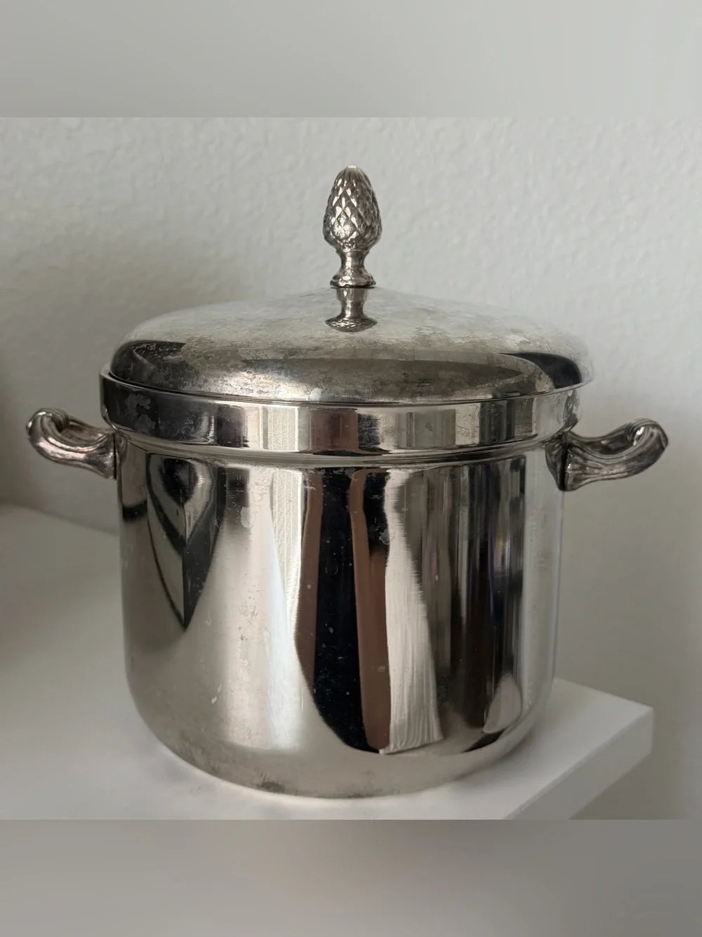 Vintage Silver Plated Ice-Bucket, Antique